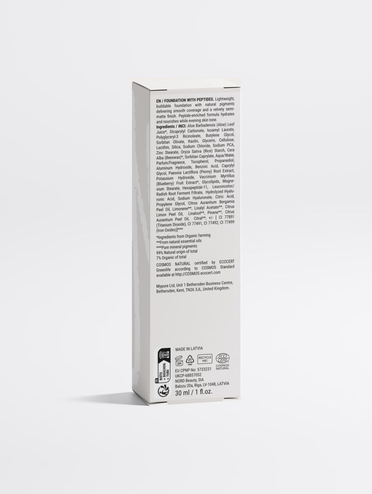Fond de teint aux peptides, 30 Tan Neutral